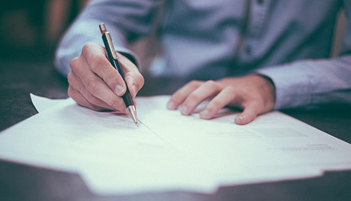 man-writing